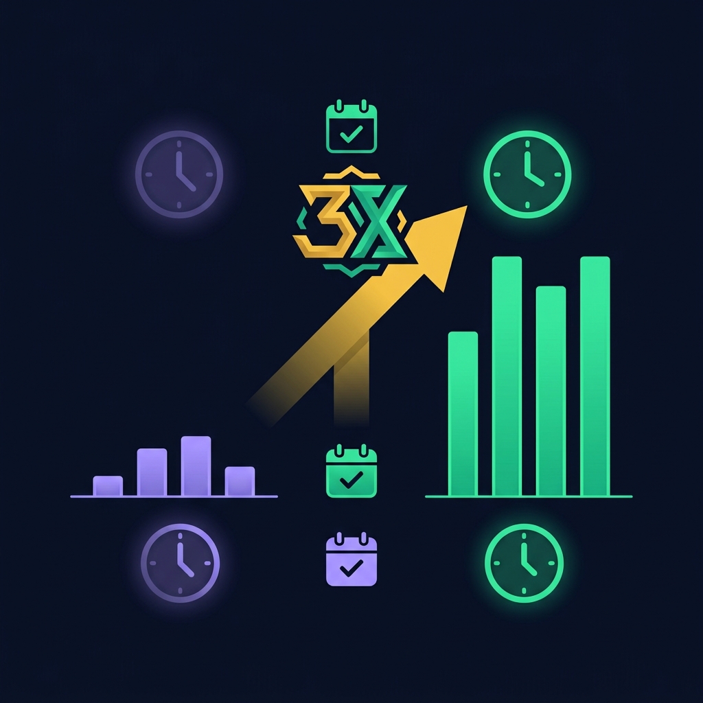30-day results: 3x capacity with 40% fewer hours